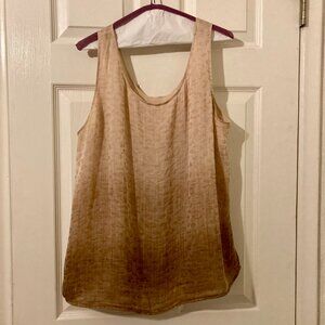 Good Condition, SZ 2X, Ombre Animal Print, Woven Layering Tank